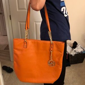 Orange Michael Kors Purse